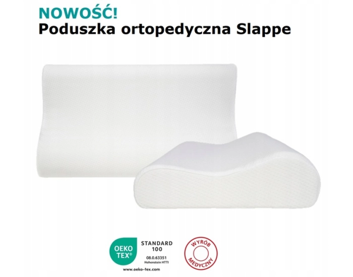 Poduszka ortopedyczna SLAPPE Wendre 50x30 x 9/7 cm