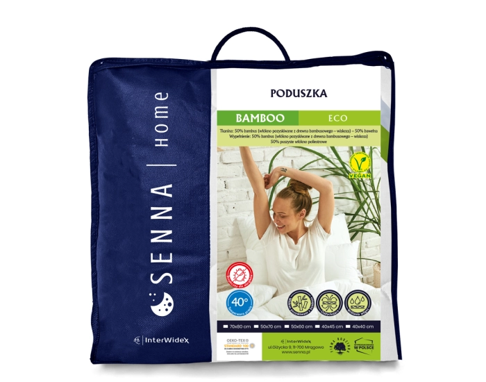 Poduszka BAMBOO 40x40 INTER-WIDEX - Regulowana
