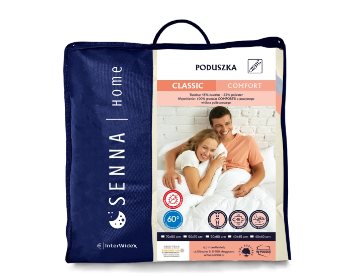 Poduszka COMFORT 40x40 INTER-WIDEX - Pikowana