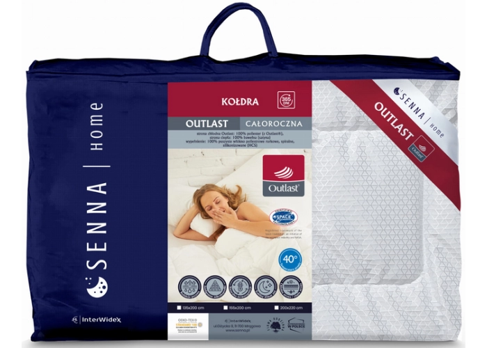 Kołdra Outlast Całoroczna 155x200 Inter-Widex Termoaktywna
